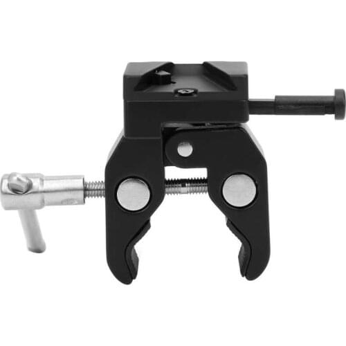 Super Crab Clamp With T-Handle Universal V-Lock Mount Quick Release Adapter For DSLR Camera Battery Mounting V-Mount Clamp