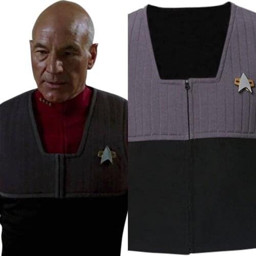 Star Cosplay Trek Generations Vest Costume For Adult Men Halloween Carnival Costume