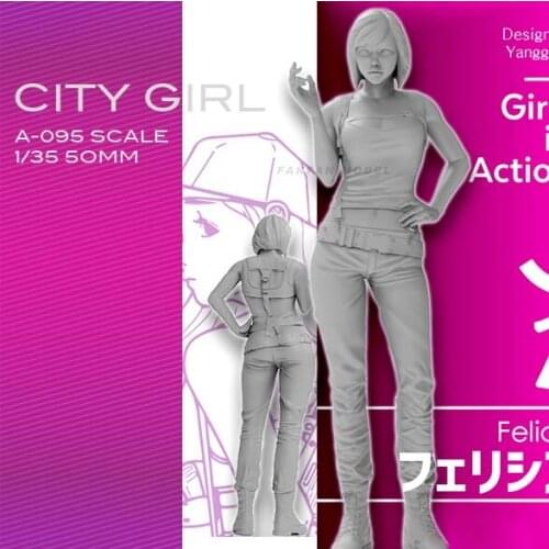 1/35 Resin model kits figure beauty colorless and self-assembled A-95