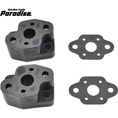 PARADISE 2Set cg260 26CC BC260 TL34 Brush Cutter Grass Trimmer Intake Pipe Manifold Gasket