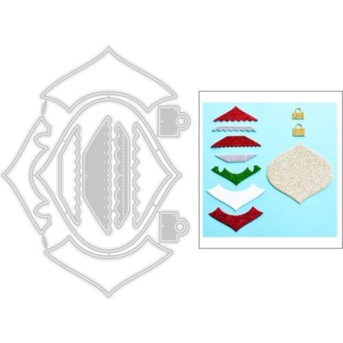 2020 New Lace Pattern Layering Metal Cutting Dies For DIY Wave Embossing Cut Layered Background Card Paper Scrapbooking No Stamp