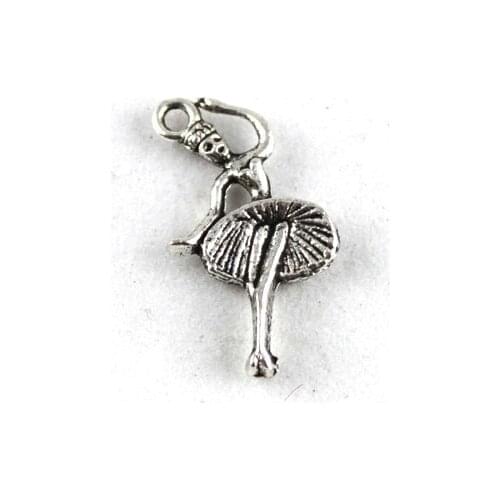 360PCS Tibetan Silver Color dancer charm A9612