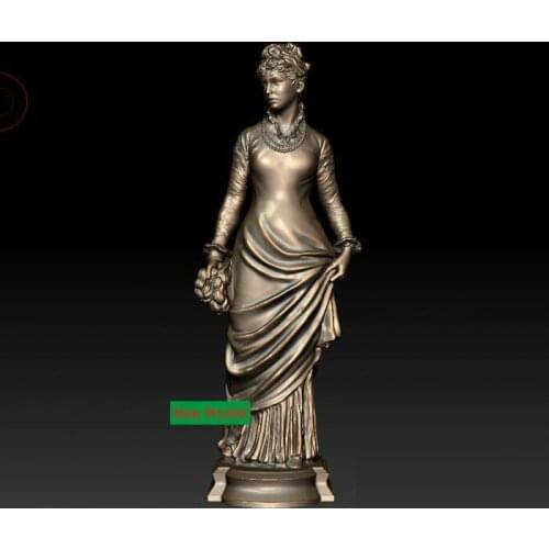 3D model for cnc 3D CNC machine in STL file format Paris women