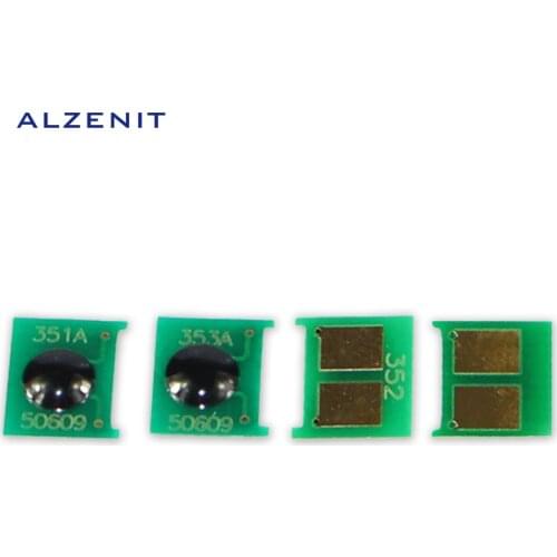 4Pcs GZLSPART CE350A For HP 130 M176 M177 OEM New Drum Count Chip Four Color Printer Parts On Sale