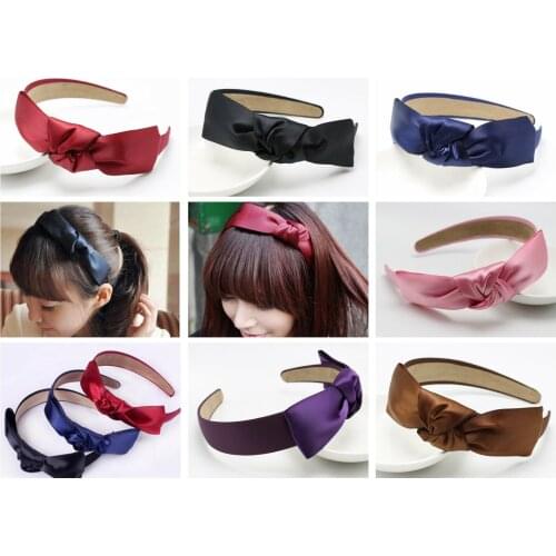 4 Pcs Hot Lady Girls Cute Sweet Big Bow Ribbon Headband Hair Band Hair Accessory