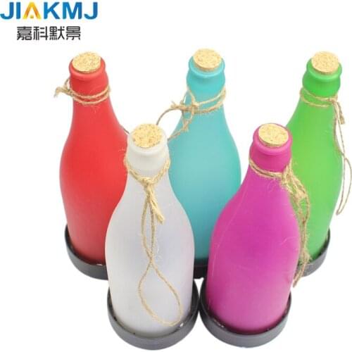 5pcs/lot Five colors Free Shipping LED Solar Bottle Light Solar Decorative Light Solar Drift Light Solar Light