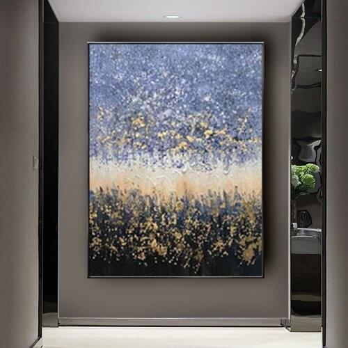 Handpainted Abstract light color points oil painting wall Art picture on Canvas For wedding room Living Room home Decoration art