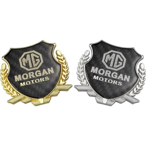 Auto Exterior Accessories Metal Badge for MORRIS GARAGE Logo For MG 3 5 6 7 TF ZR Morris 3 SUV Carbon Fiber Car Sticker Emblem