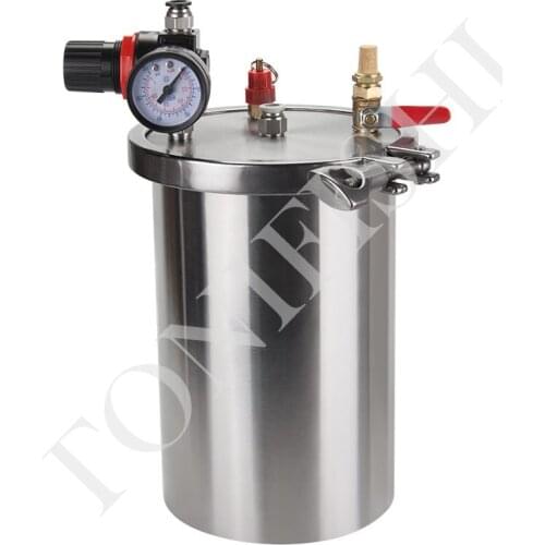 4L Card frame pressure tank, 304 stainless steel dispenser pressure tank, thickness 4mm, maximum pressure 7-8bar