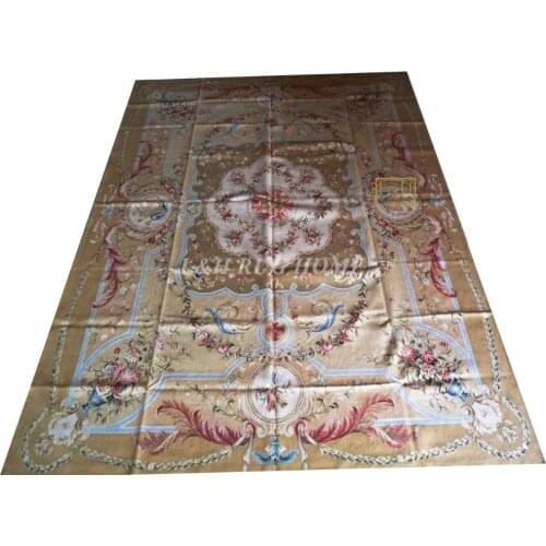 Free shipping 9'X12' French Aubusson weave rugs handmade aubusson carpets
