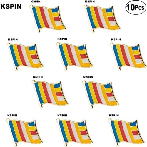 Flag Brooches Lapel Pin Flag badge Brooch Pins Badges 10Pcs a Lot