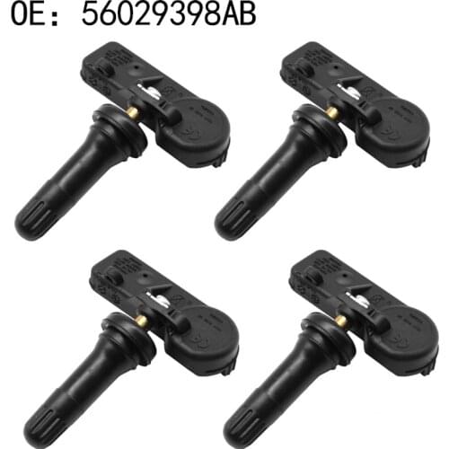 4PCS/set TPMS Tire Pressure Sensor 56029398AB 433Mhz Tire Pressure Monitor Systems For Chrysler Dodge Jeep Ram