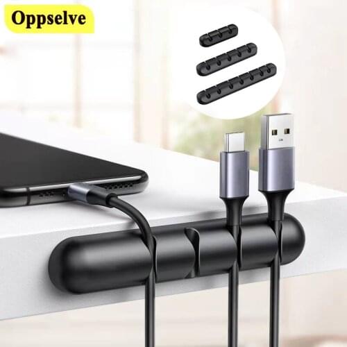 Cable Winder Earphone Cable Organizer Wire Storage Silicon Charger Wire Clips for Earphone Charging Audio Line Cable Organizer