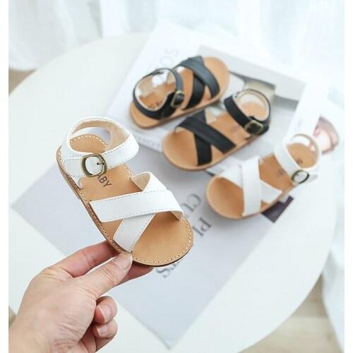 Children Girls Sandal 2021 Boys Summer Child Flats Shoes Baby Beach Kids Sandal For Little Girls Soft Bottom 1 2 3 4 5 6 Year