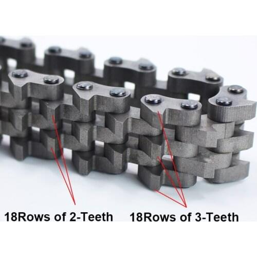 Quality 18 Rows Of 3 Teeth+2 Teeth Chain for Pneumatic Waste Stripping Tool Accessory for Carton Pneumatic Stripping Machine