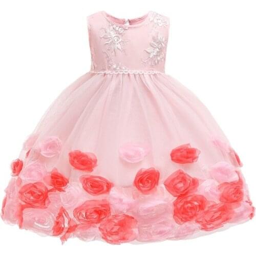 Summer Dress Children Flower Girls Dress Party Wedding Dress Elegent Princess Vestidos Kids Dresses for Girls Toddler Ball Gown