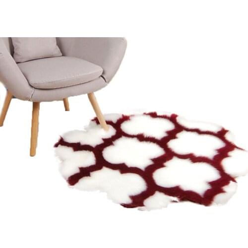 Washable Acrylic Carpet Household Bedside Carpet Floor Mats Footcloth for Bedroom Living Room Parlor Hallway