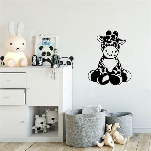 Giraffe Wall Sticker Animal Wall Decal Removable For Nursery Kids Baby Room Art Wall Stickers Vinyl Mural ov769