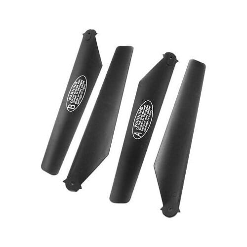 2Pair Black Plastic Main Blade Propeller 2A+2B for Radio Control Helicopter