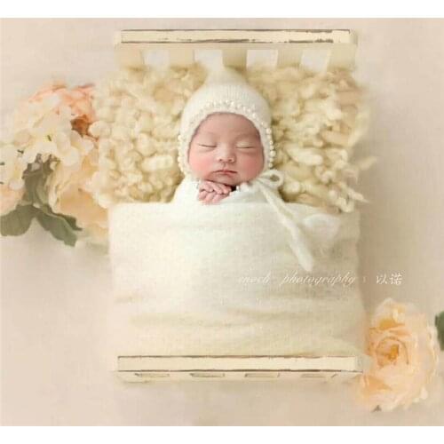 Wool Curly felted blanket backdrop Photography props Newborn Fur blanket Wooden basket stuffer Fillers