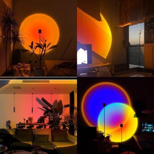Special Sunset Projection Romantic Projector Led Light Rainbow Beautiful Night Light for Living Room Bedroom SUB Sale