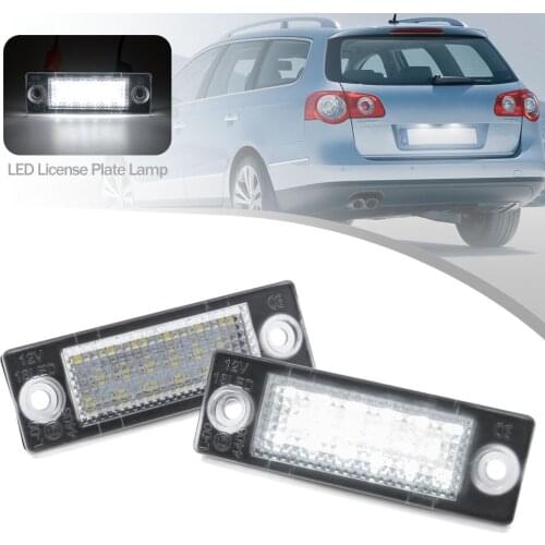 For VW Golf Mk5 Plus Passat B6 Wagon 3C B5.5 Touran MK1 Jetta MK512V LED Number License Plate Light CANBUS No Error Car Styling