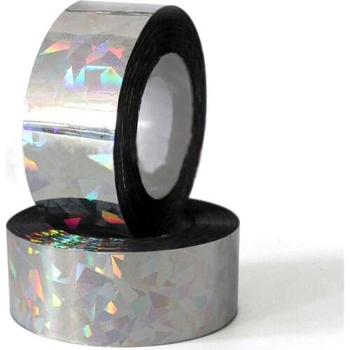 80M Flash Reflective Bird Scare Tape Orchard Pest Control Audible Repellent Fox Pigeons Repeller Ribbon Deterrent Tapes 2.4CM