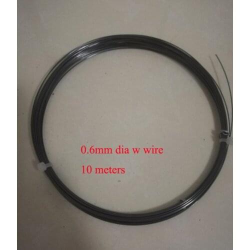 0.6mm Dia High Purity Industry Experiment Black Tungsten Wire Vacuum Heating W Material about 10 meters