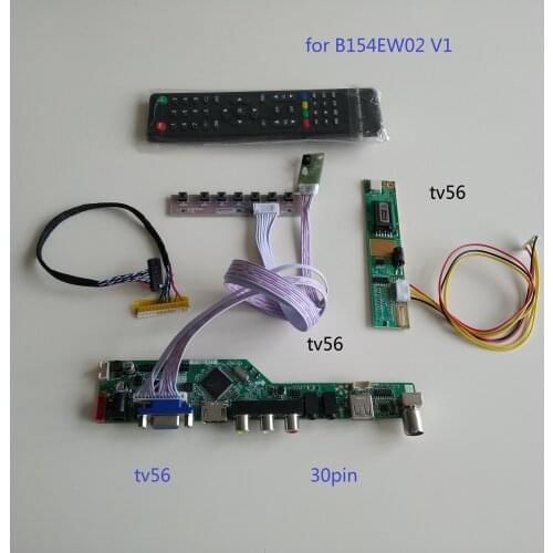 VGA AV TV USB LCD LED Controller kit diy Board driver AUDIO For B154EW02 V1 1280*800 monitor cable screen
