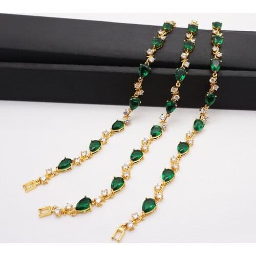 Green Austria Crystal Zircon Ladies Bracelet Jewelry Accessories Fantastic Wristlet Trinket