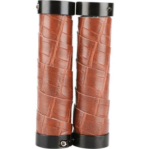 1 Pair Mountain Bike Grips PU Set Off-Road Lock Shock Absorption Bicycle Handlebar Set MTB Bike Accessories Accepted