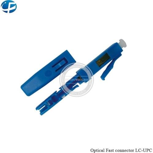 100pcs/lot LC UPC Connector FTTH Mounted Fiber Optical Adapter Single Mode SM Fiber Fast Connector