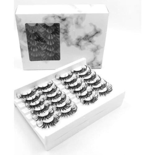 24 Pairs Wholesale Luxury 5d Mink Strips 25mm Mink Lashes Super Fluffy 25mm Mink Eyelashes