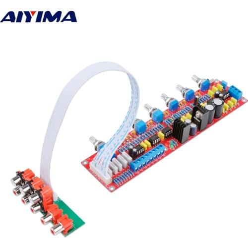 AIYIMA NE5532 5.1 Hifi Tone Preamplifier Board Subwoofer Preamp Volume Tone Sound Control Board DIY For 5.1 Home Power Amplifier