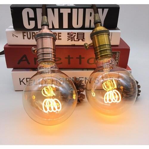 G95 antique Edison bulb 4W dimmable soft LED filament 220V/240V E27