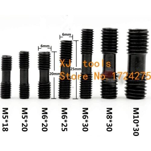 Free shipping 10pcs Clamp Screw ML0520/ML0620/ML0625/ML0630/ML0830/ML1022 CNC lathe Turning Tool Spare Screw Double screw