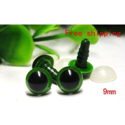 Free shipping!!50pcs/lot green color Safety Eyes for Amigurumi ---Crystal Eyes