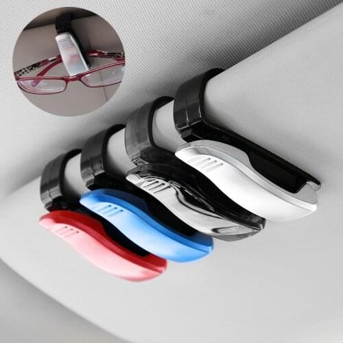 Car Eyeglass Holder Reading Glasses Storage Clip For Auto Interior Organize Sunglasses Ticket Card Clip Universal Multi-Function