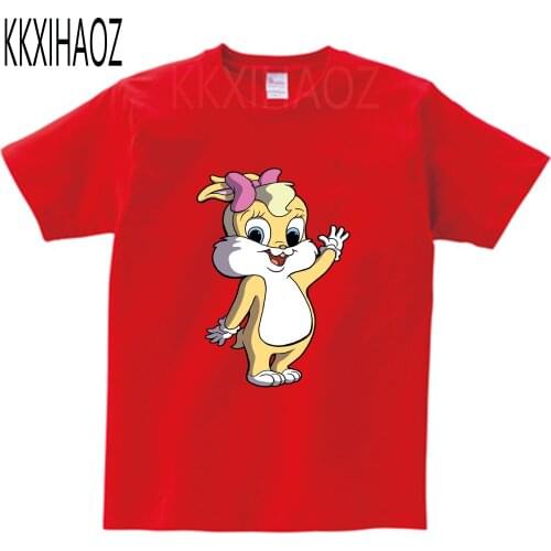 Gilrs Cute Fashion T shirt Children Cartoon Comfortable Summer Short Sleeve T shirt Kids High Quality Print Clothing 2-13Yrs