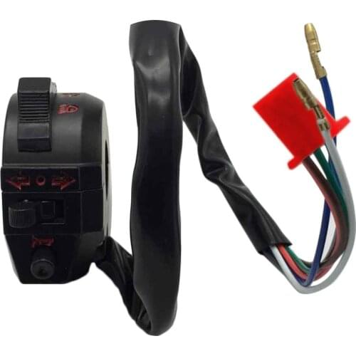 Hotest 1 Piece Handlebar Left 7/8" Motorcycle Dirt Bike ATV Turn Signal Horn Light Low High Beam Left Switch Drop Shipping