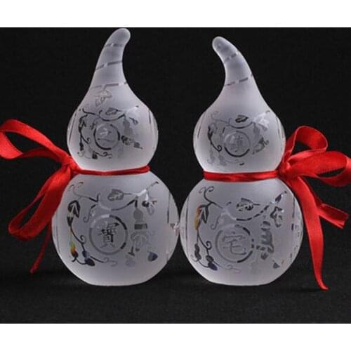 Crystal calabash pendant feng shui calabash pendant white crystal calabash trigrams calabash peace feng shui