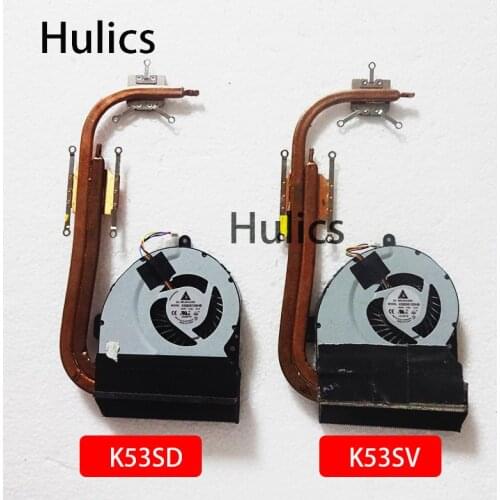 Hulics For Asus K53 X53 K53S A53S X53S K53SV K53SM K53SJ K53SC K53SD Laptop CPU Cooling Fan Radiator Heatsink Cooler KSB06105HB