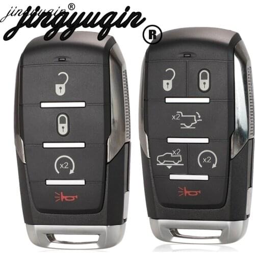 Jingyuqin Remote Car Key Shell For Chrysler Sebring For Dodge Avenger Nitro For Jeep Smart Key Fob Uncut Blade
