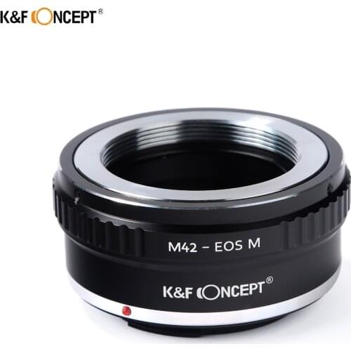 K&F CONCEPT For M42-EOS M Camera Lens Adapter Ring of Brass&Aluminum For M42 Mount Lens To For Canon EOS M EF-M Camera Body