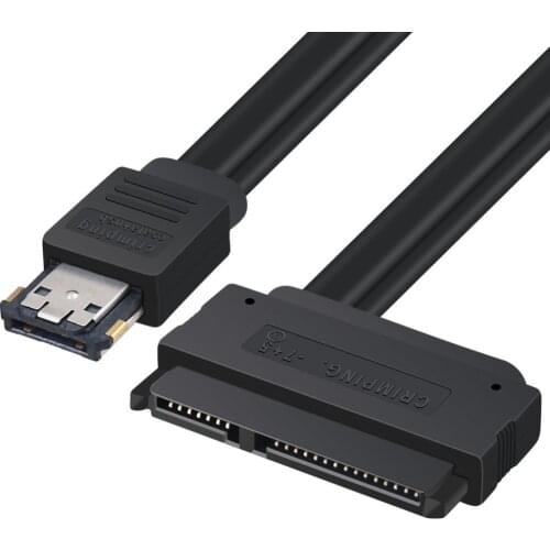 Power Esata to Sata Cable 22Pin Hard Disk Cable eSATA to Slim SATA 7 Pin Connector USB Power Data Cable