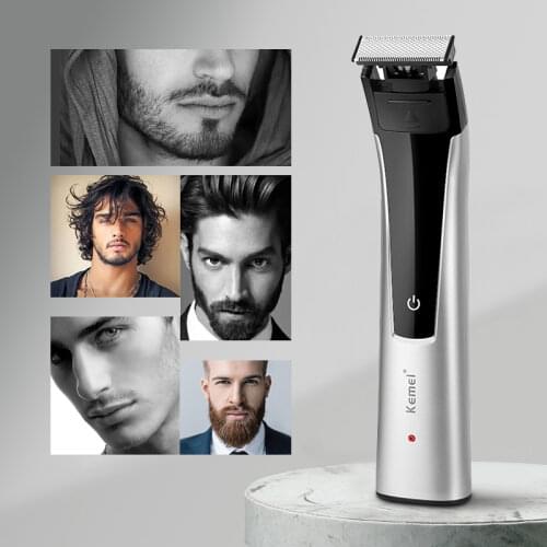 Kemei KM-629 Hair Clipper Hair And Beard Trimmer Wet And Dry Electric Clippers Electric Shaver Body Trimmer Mens Trimmer 45D