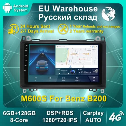 HD 1280*720P Android 10 Car Audio Multimedia Player FOR Mercedes-Benz B200 Sprinter B Class W245 B170 W209 W169 W906 GPS Navi
