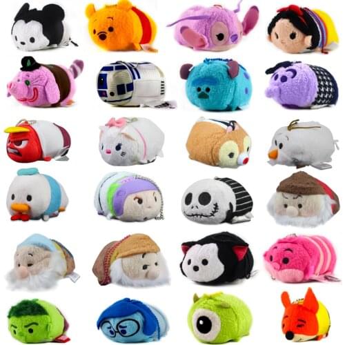 Tsum Cartoon Phone Accessories Screen Wipe dolls Pendant Iron Man Captain America Stitch Pooh Bear Pendant