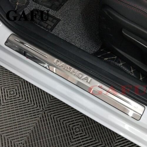 Auto door sill plate,scuff plate threshold for Nissan Qashqai 2014-2019 2020 J11, car styling,auto accessories