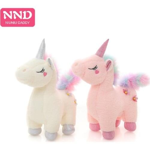 Niuniu Daddy Soft Rainbow Unicorn Plush Toys Unicorn Animal Horse Stuffed Cartoon Animal Kawaii Kids Toys for baby Girls